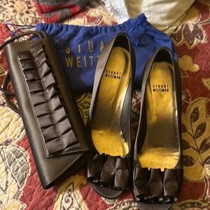 Cocktail party shoes and matching purse